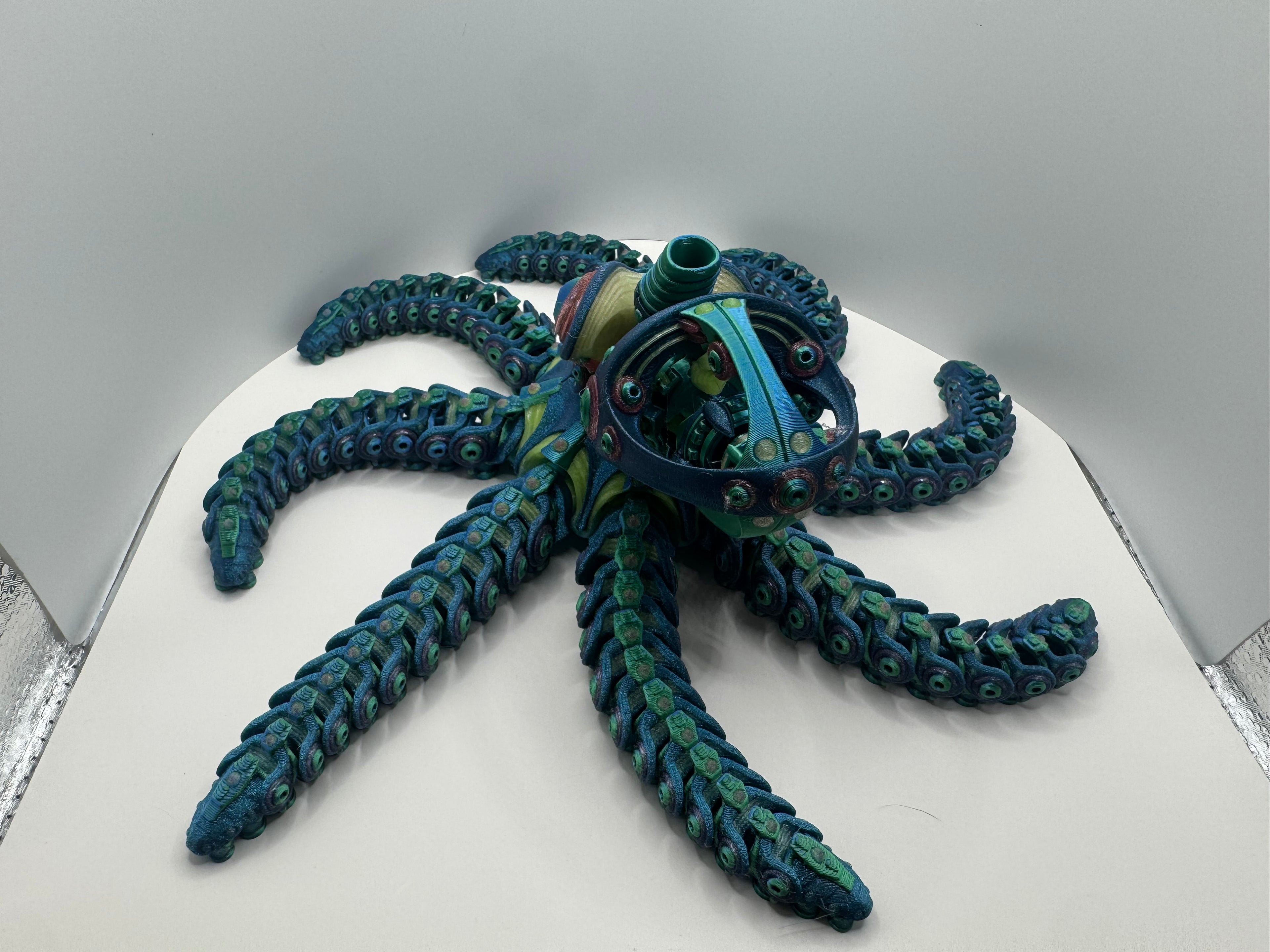 Glow in the Dark Mechanical Octopus - Blue