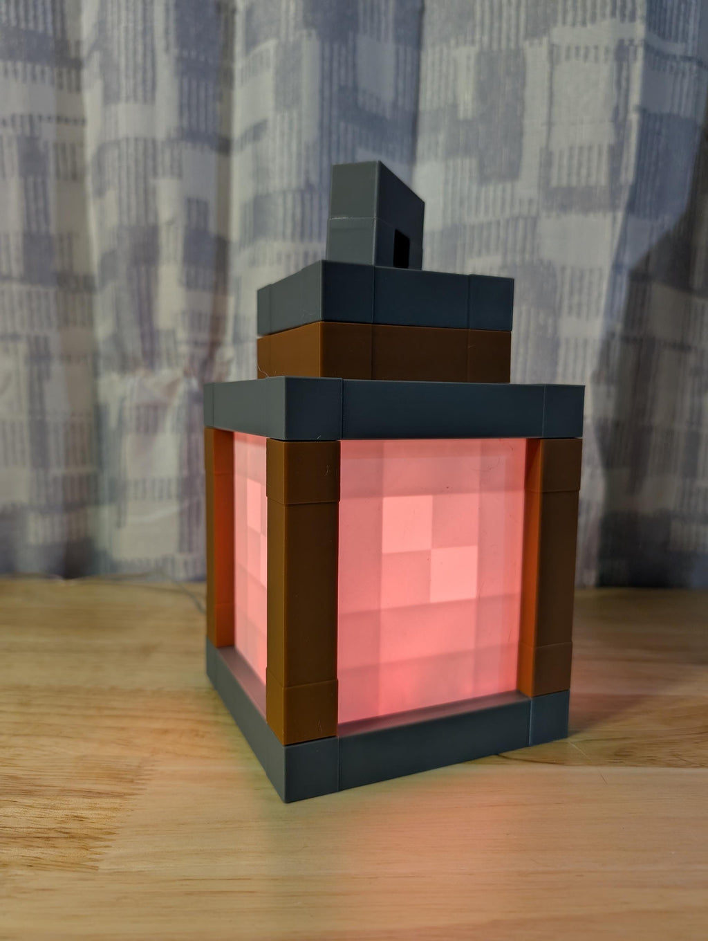 Minecraft Inspired Lantern Night Light | Pixel Block Lamp
