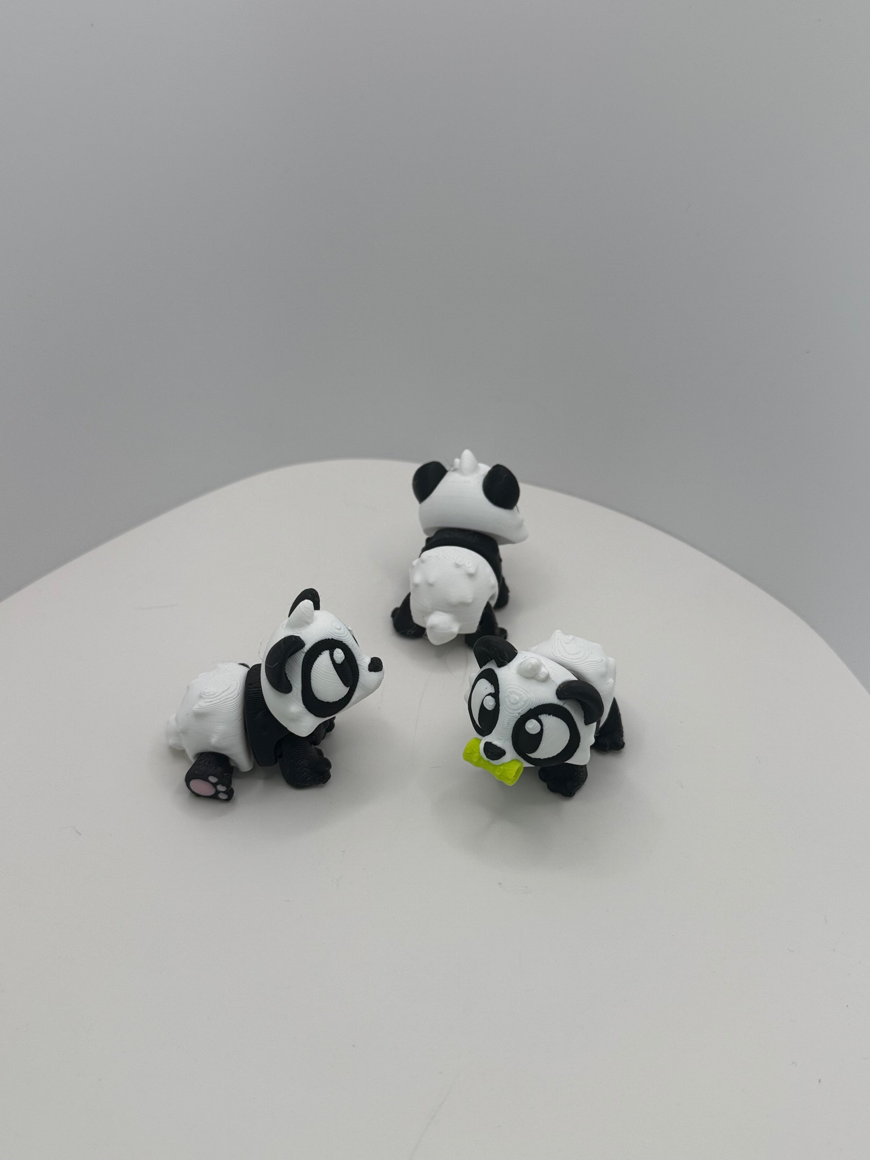 Panda - 3D Printed Hatchipal Collectible Mini Animal