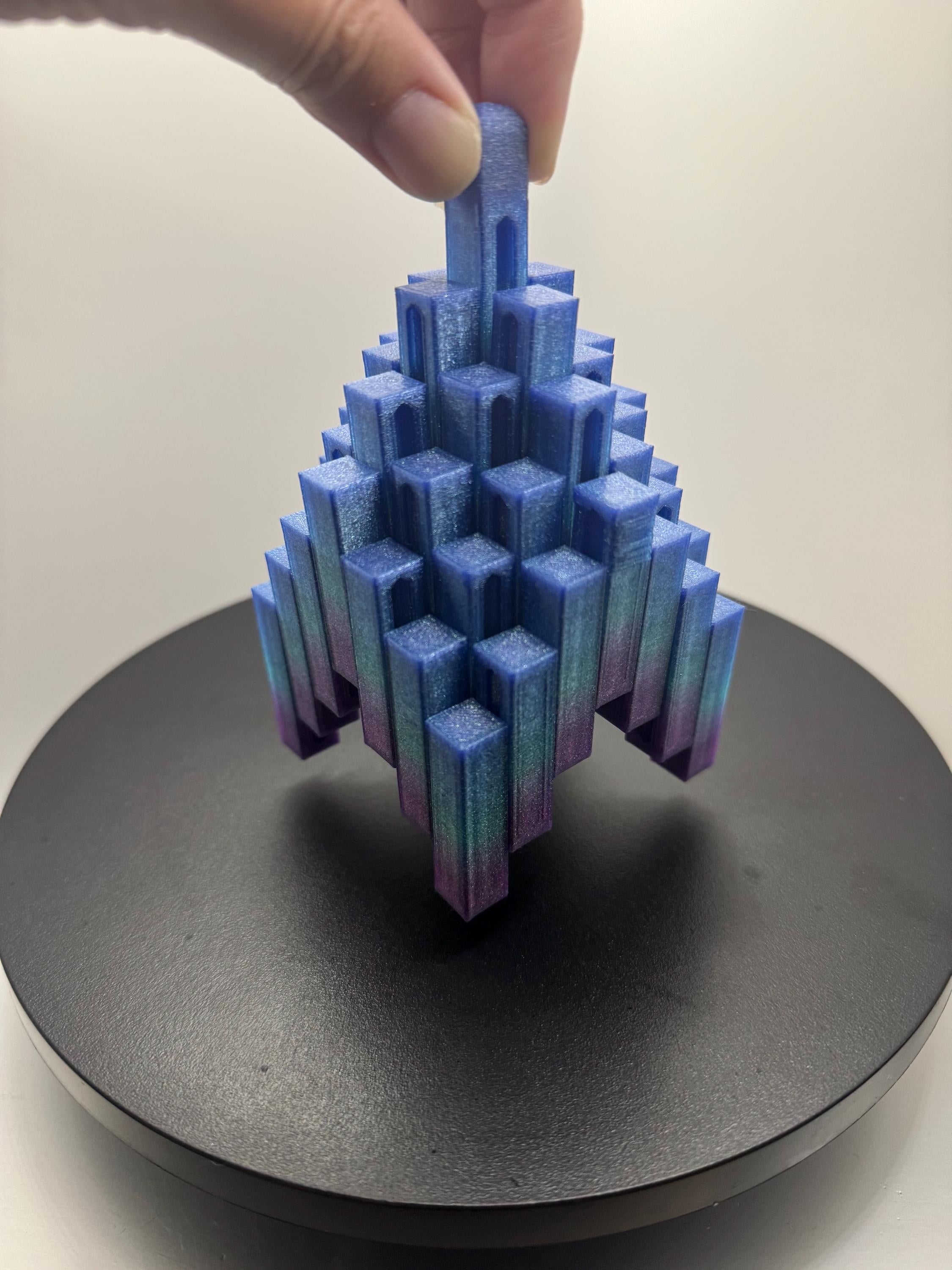 3D Printed Fidget Cube | Flexi Grid Lift Tower