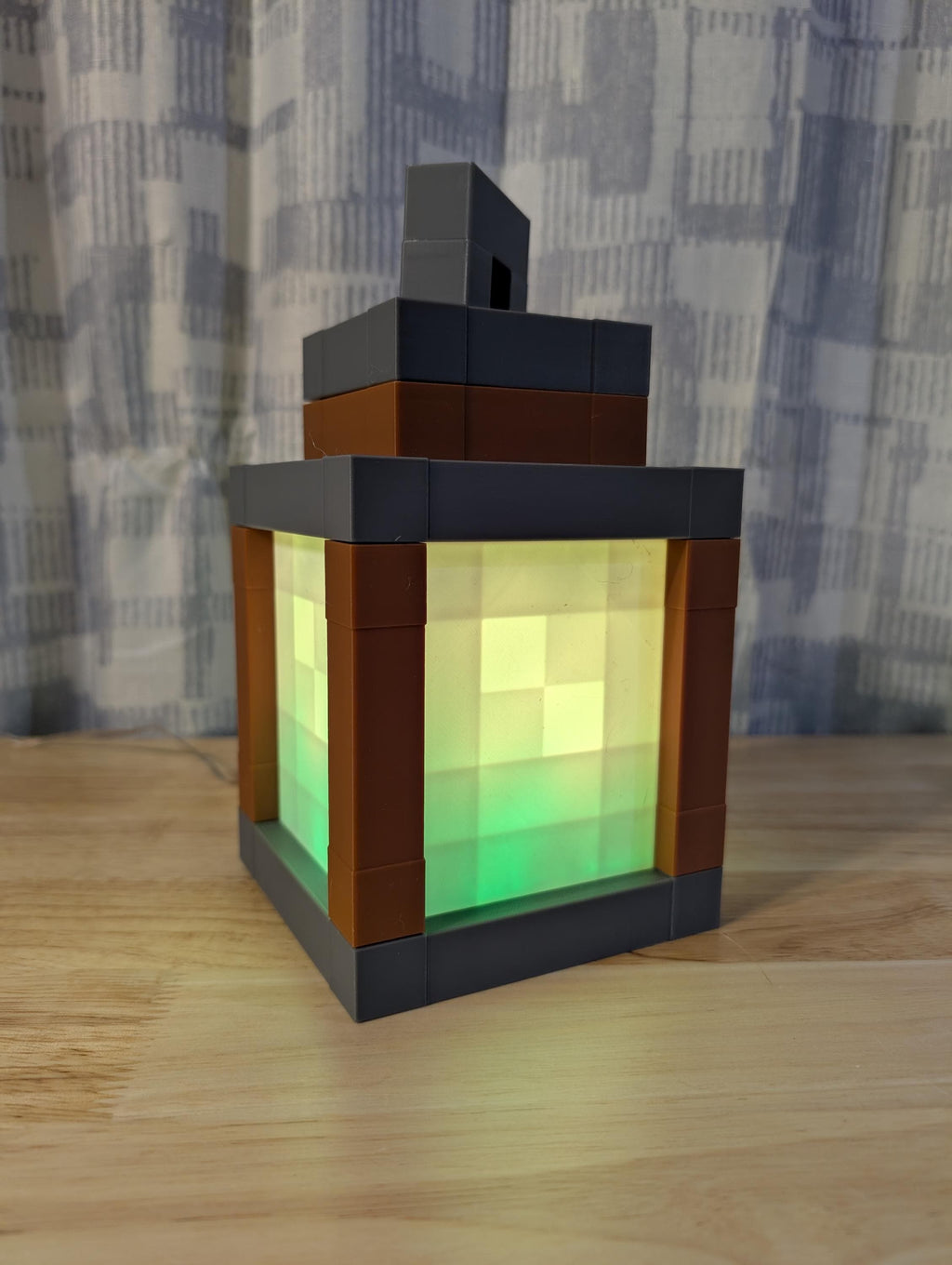 Minecraft Inspired Lantern Night Light | Pixel Block Lamp
