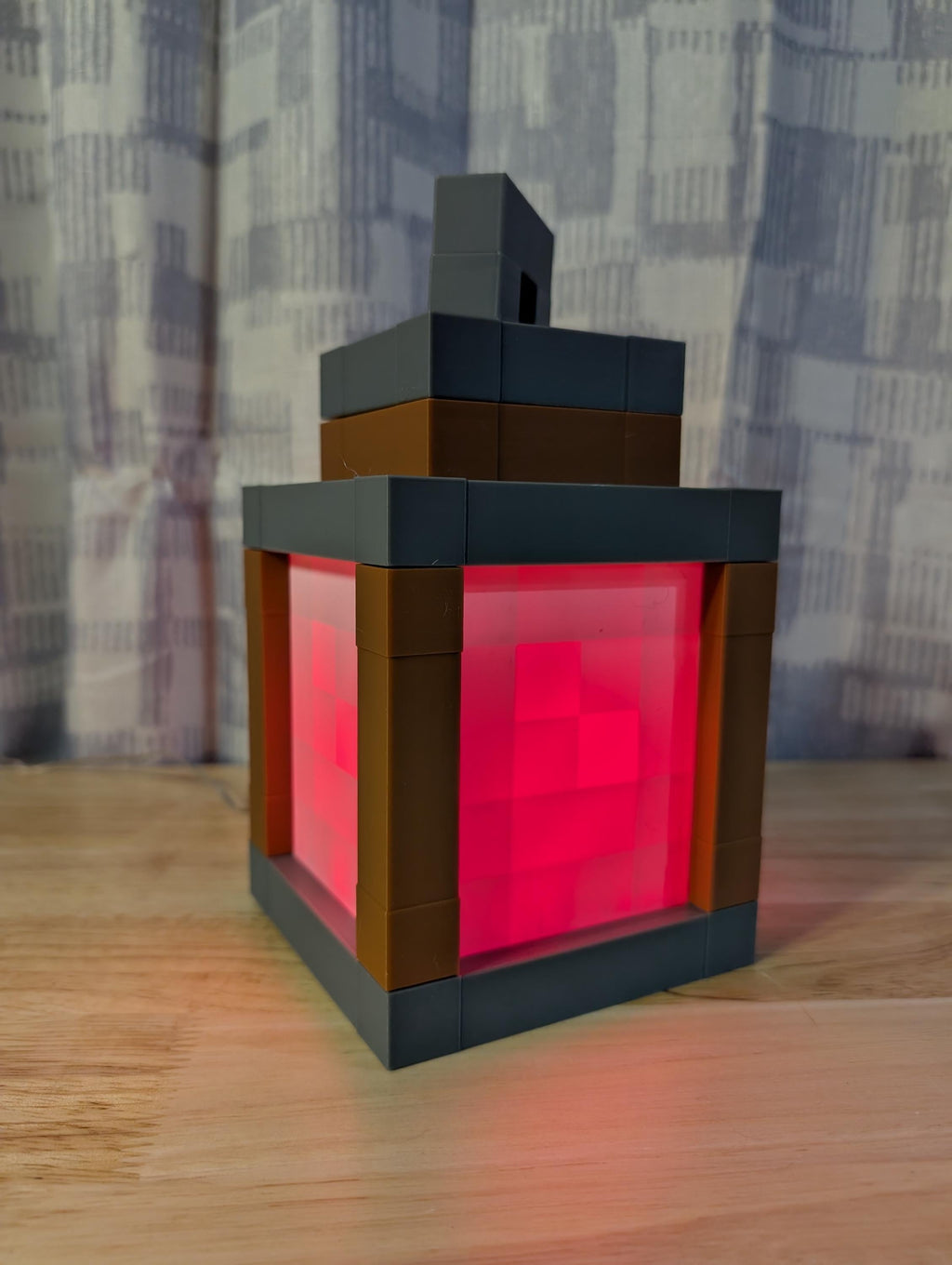 Minecraft Inspired Lantern Night Light | Pixel Block Lamp