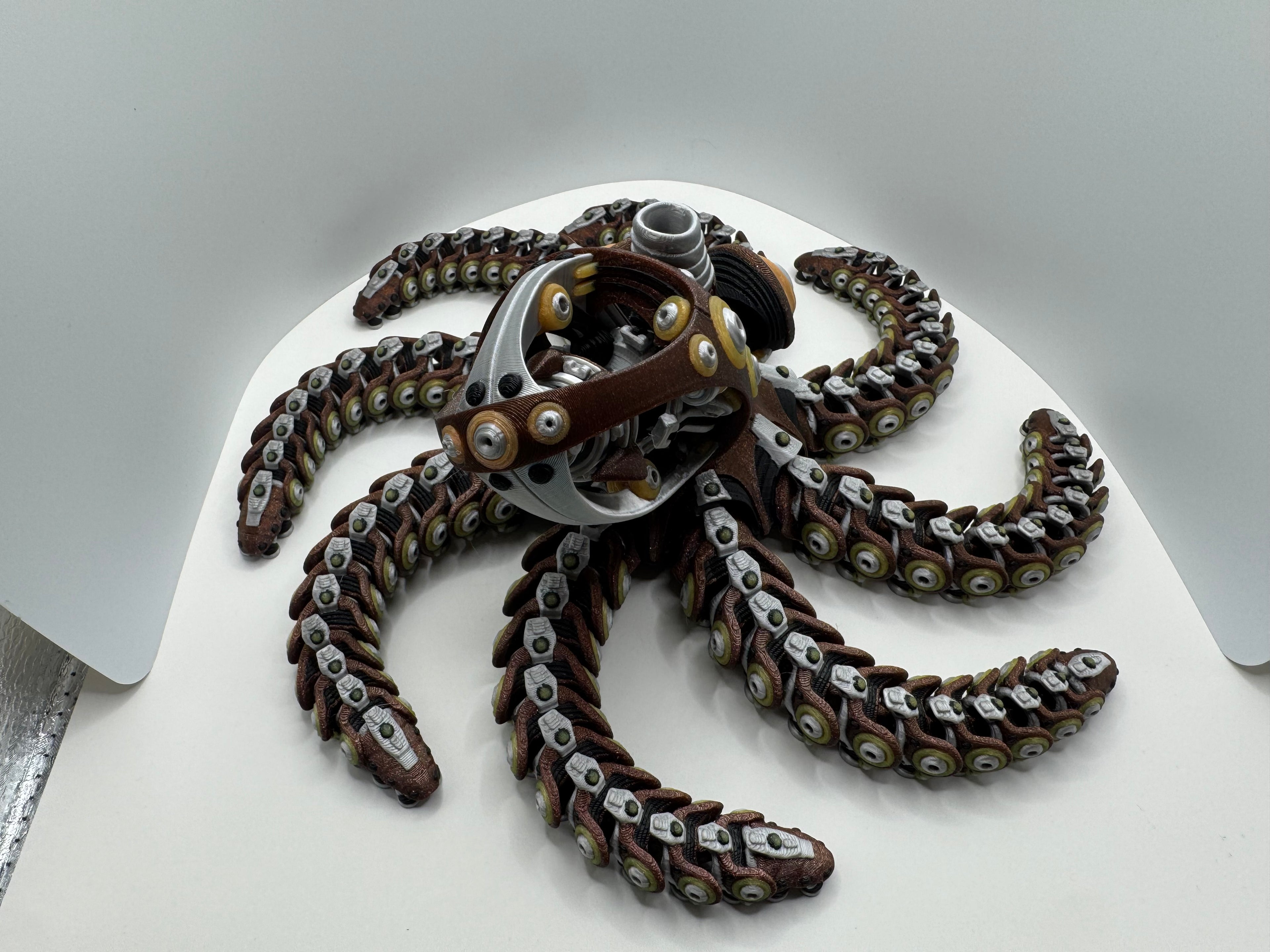 Glow in the Dark Mechanical Octopus - Brown