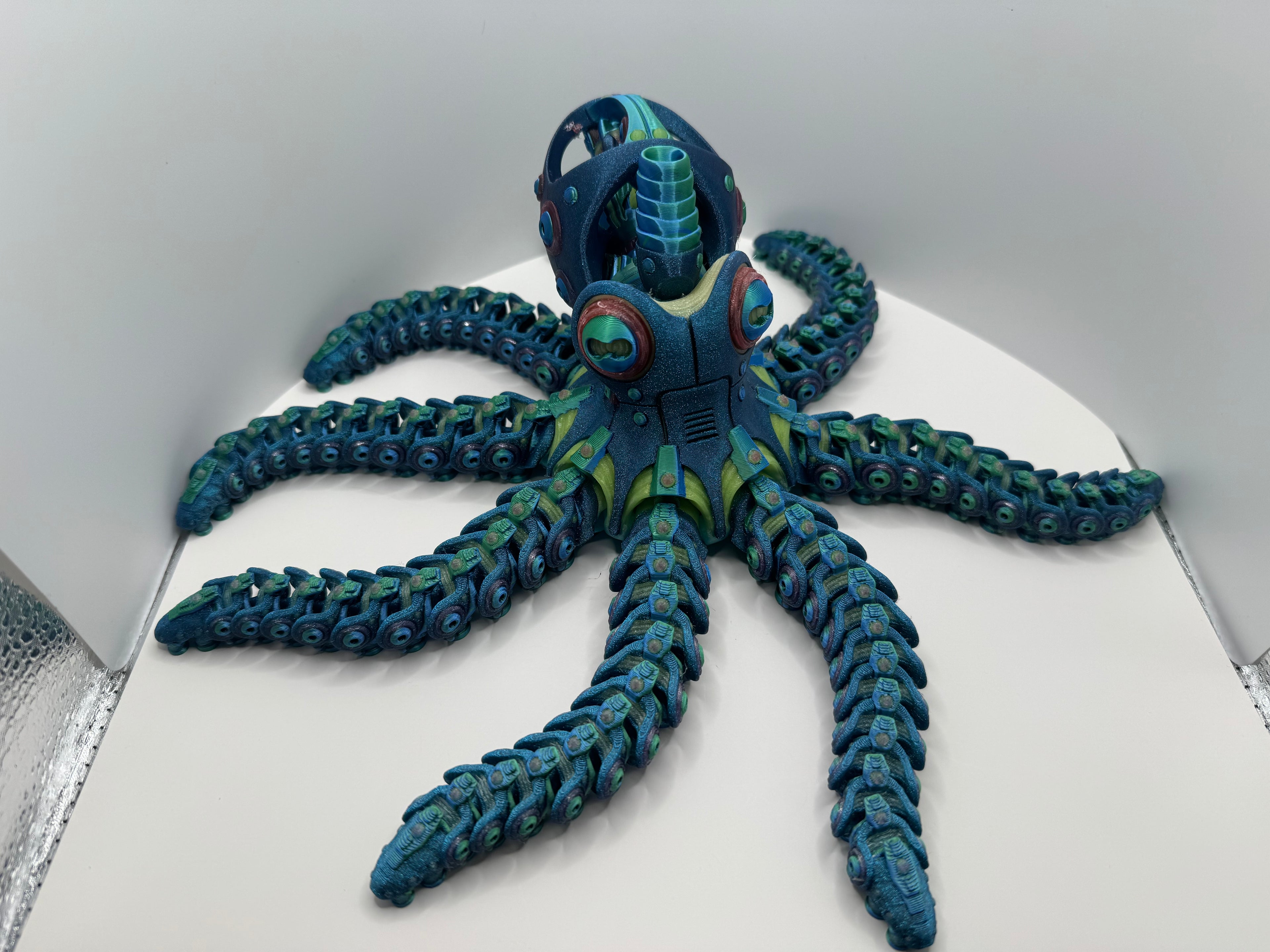 Glow in the Dark Mechanical Octopus - Blue