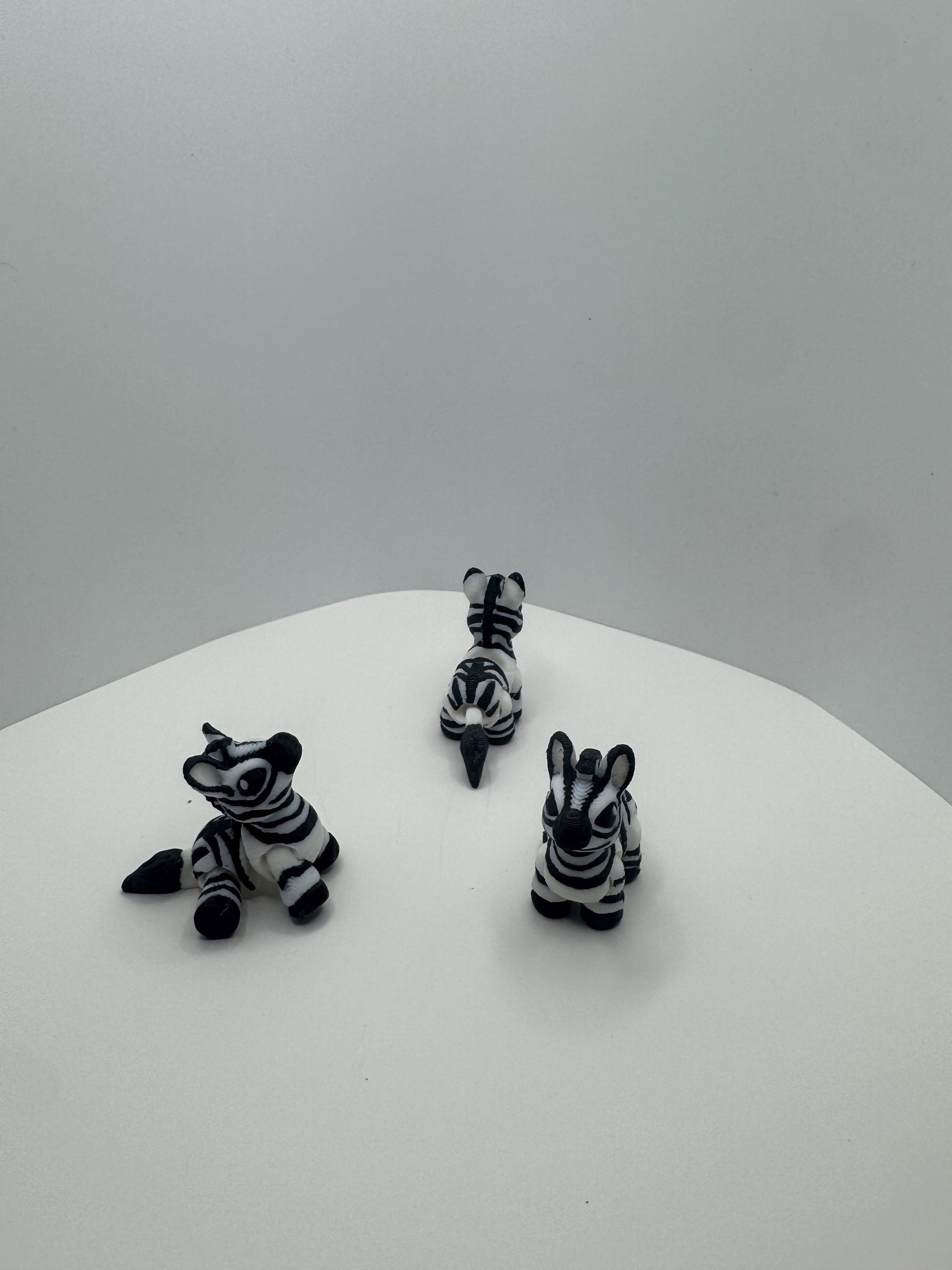 3D Printed Mini Safari Animals | Articulated Fidget & Collectible Set