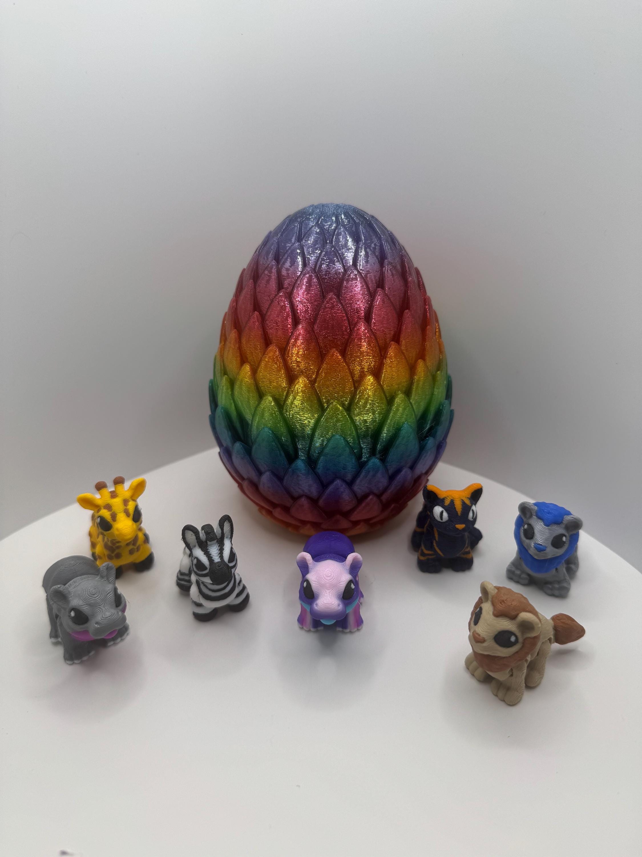 3D Printed Mini Safari Animals | Articulated Fidget & Collectible Set
