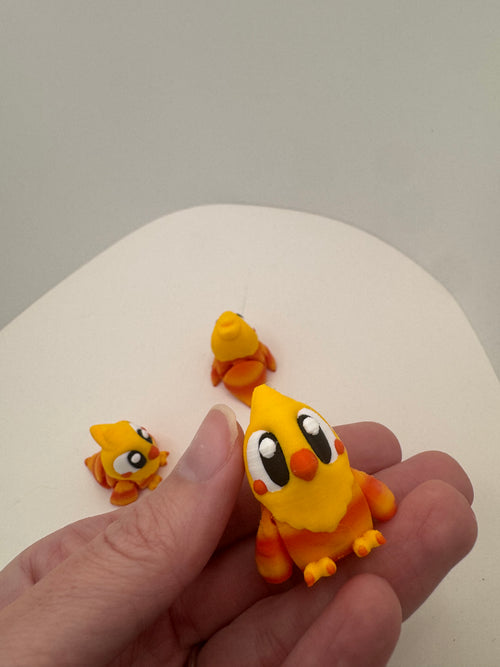 Baby Chick - 3D Printed Hatchipal Collectible Mini Animal