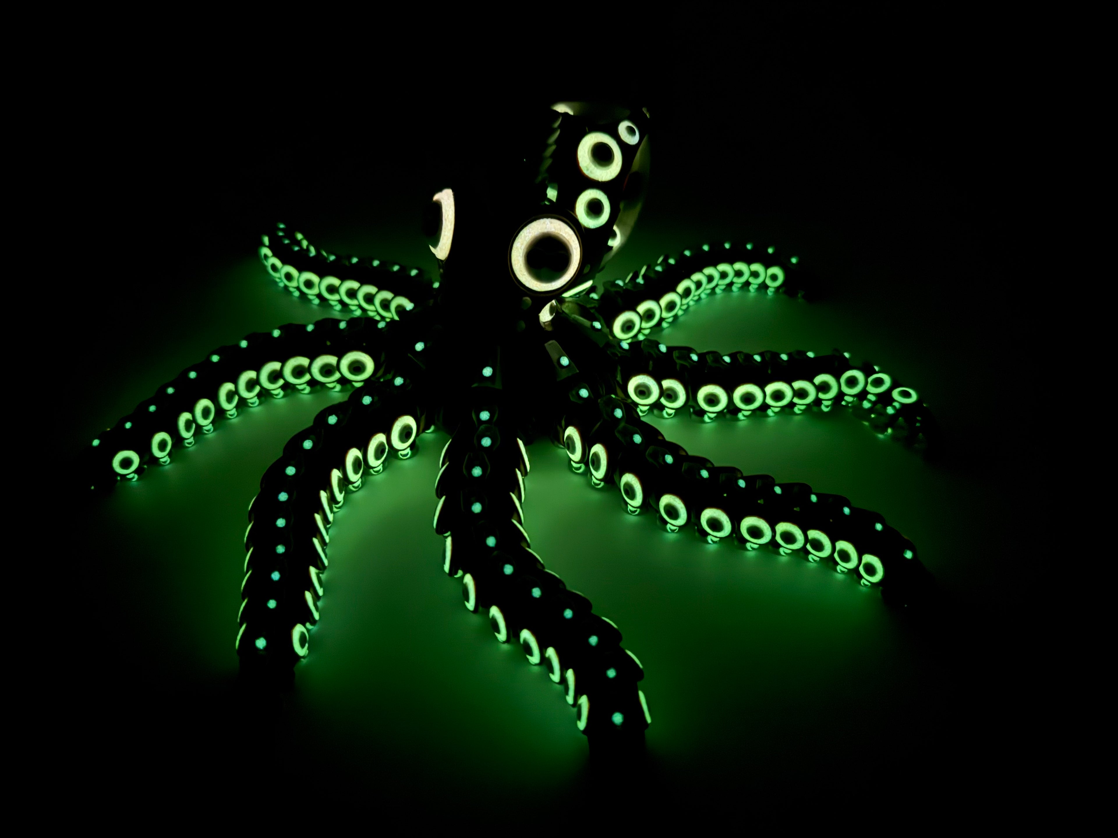 Glow in the Dark Mechanical Octopus - Brown