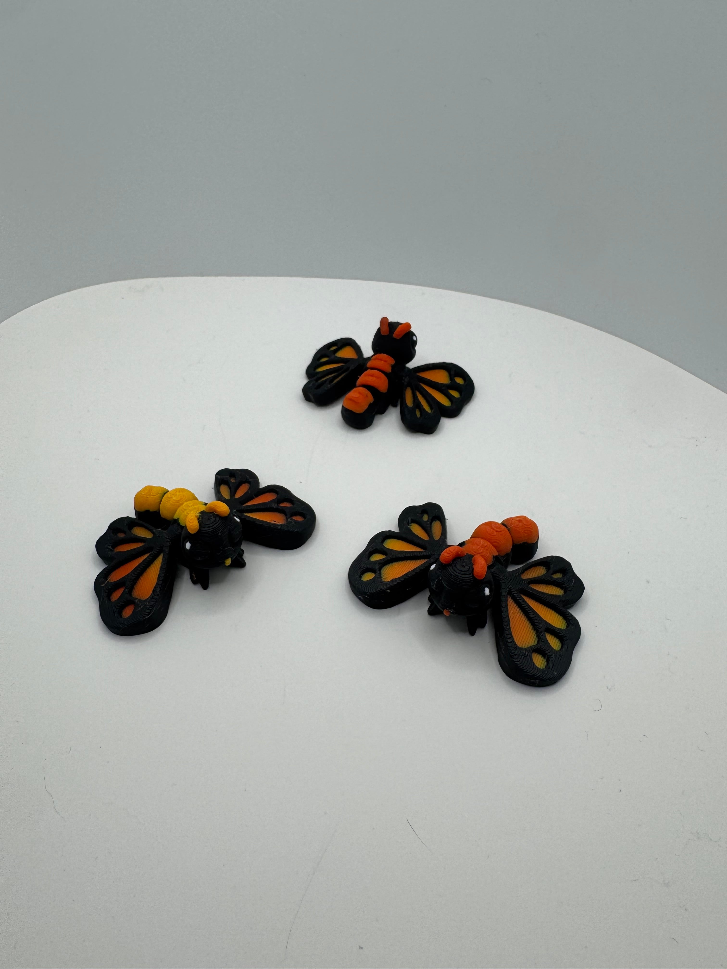 Monarch Butterfly - 3D Printed Hatchipal Collectible Mini Animal