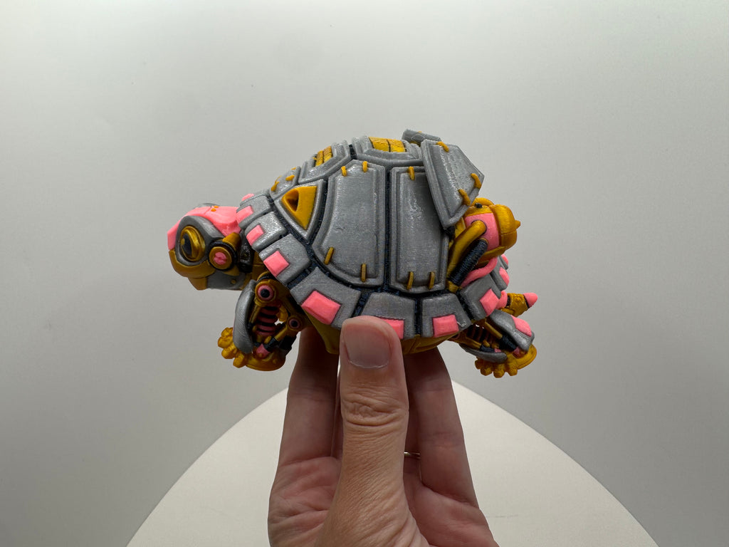 Robotic Articulared Turtle - Pink Trim