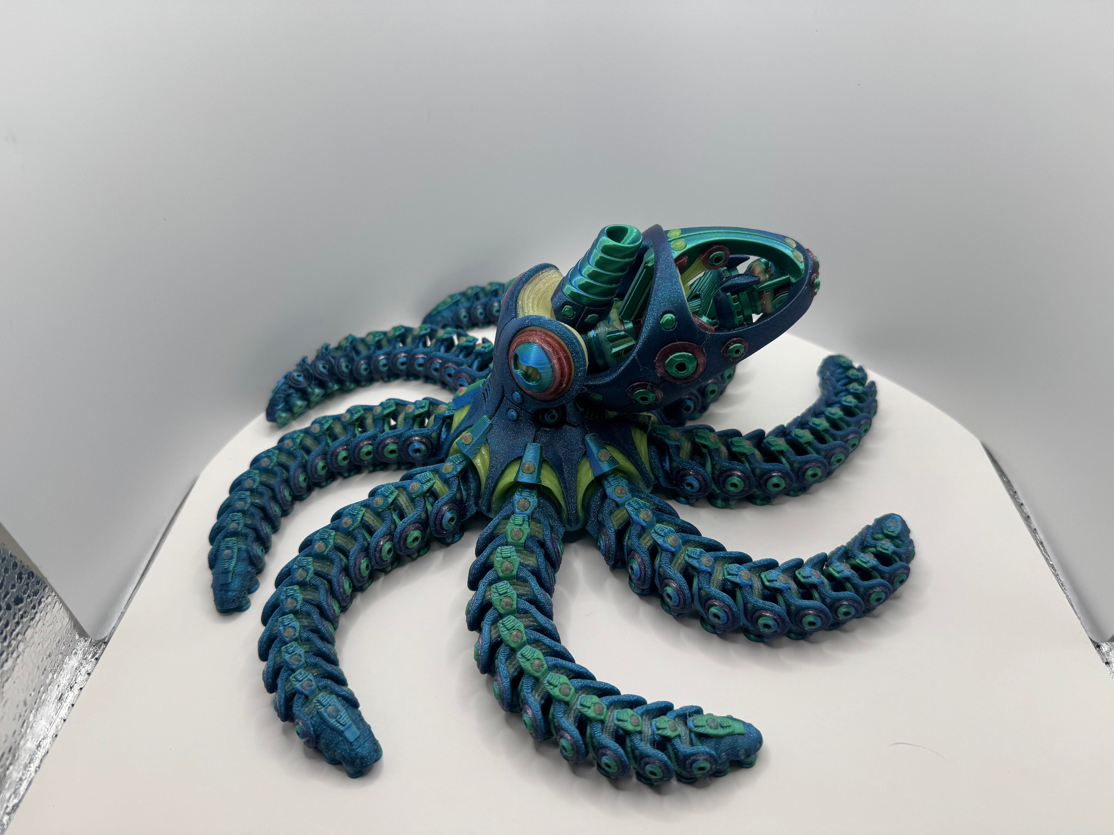 Glow in the Dark Mechanical Octopus - Blue