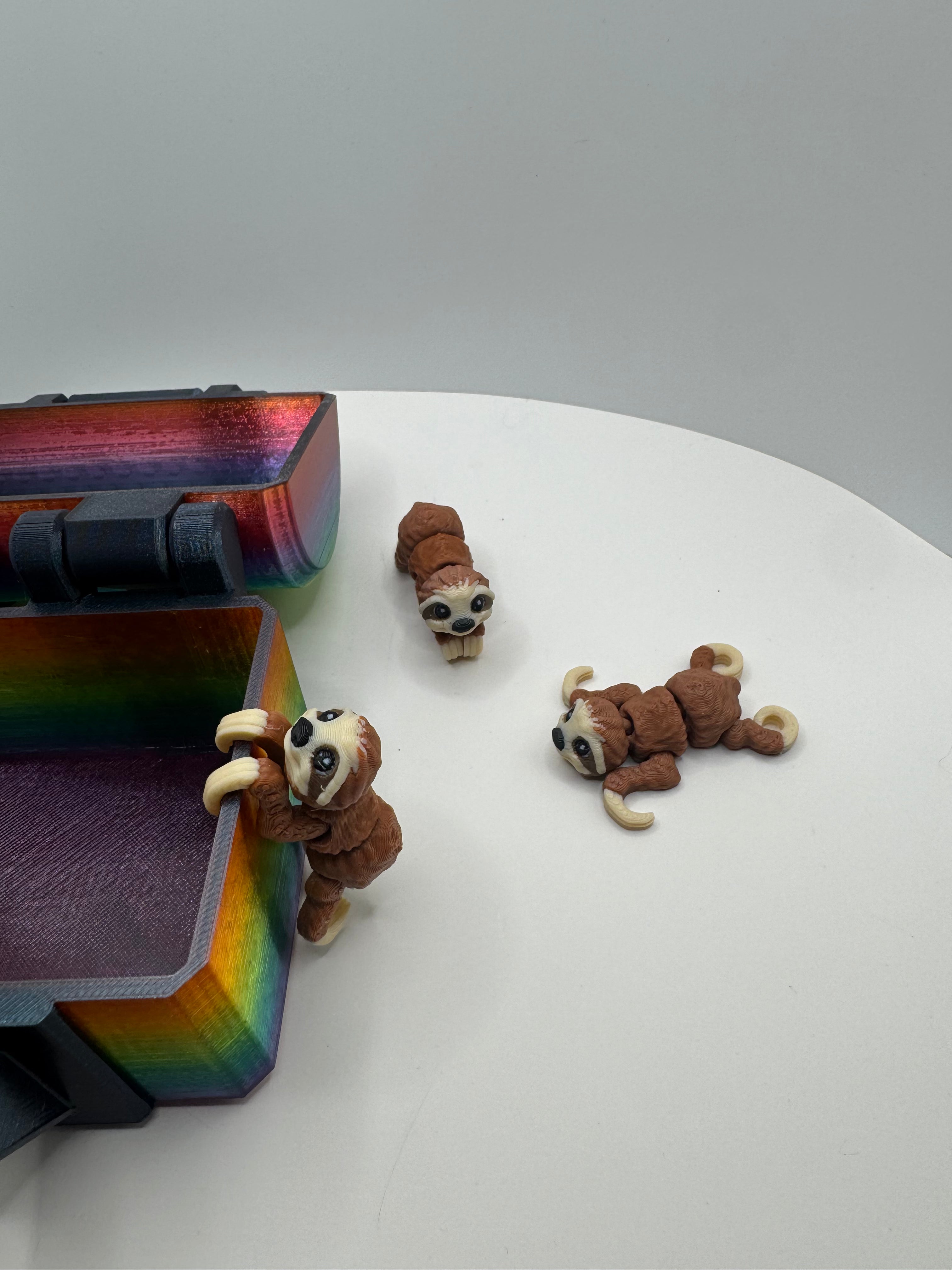Sloth - 3D Printed Hatchipal Collectible Mini Animal