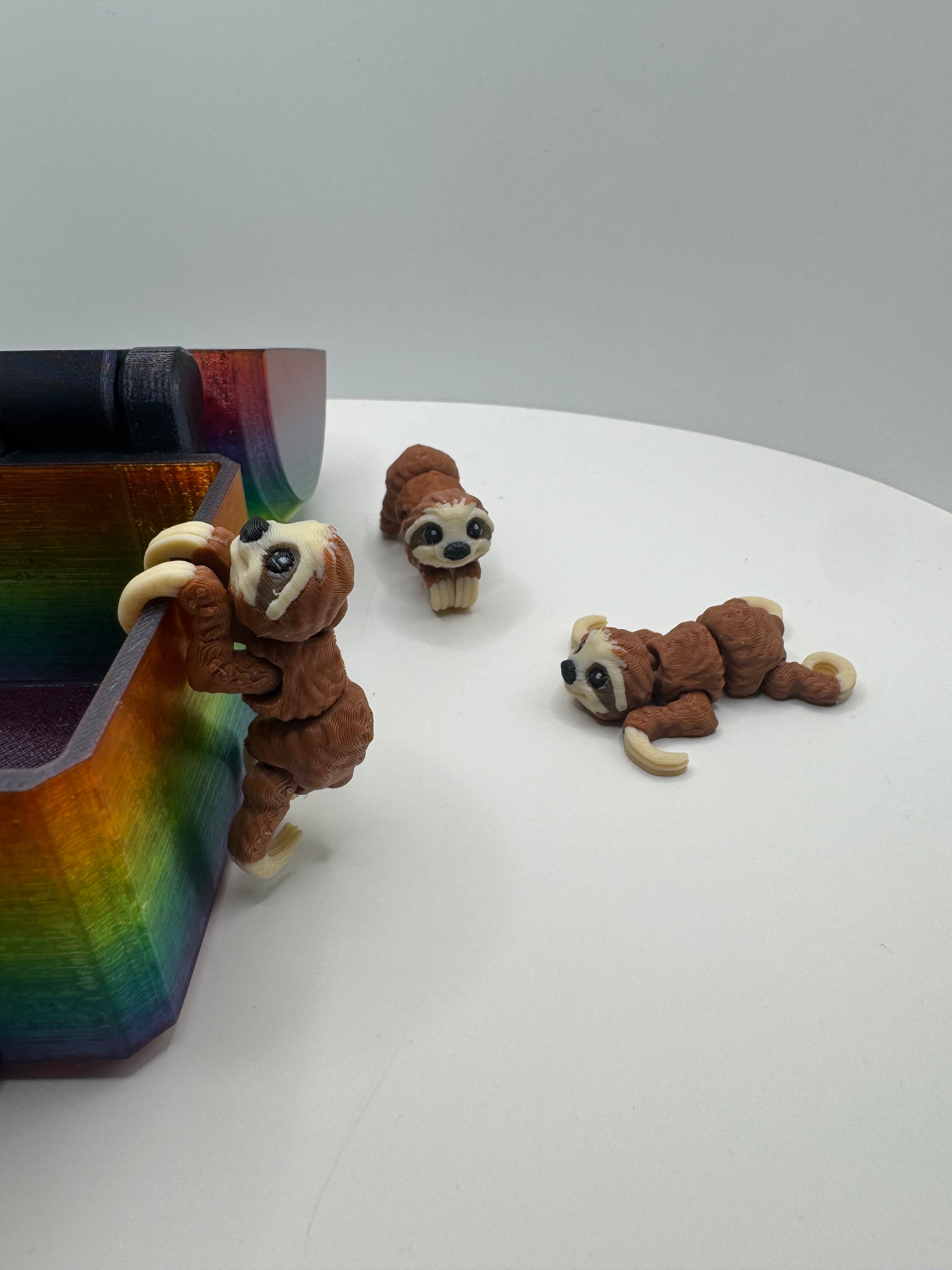 Sloth - 3D Printed Hatchipal Collectible Mini Animal