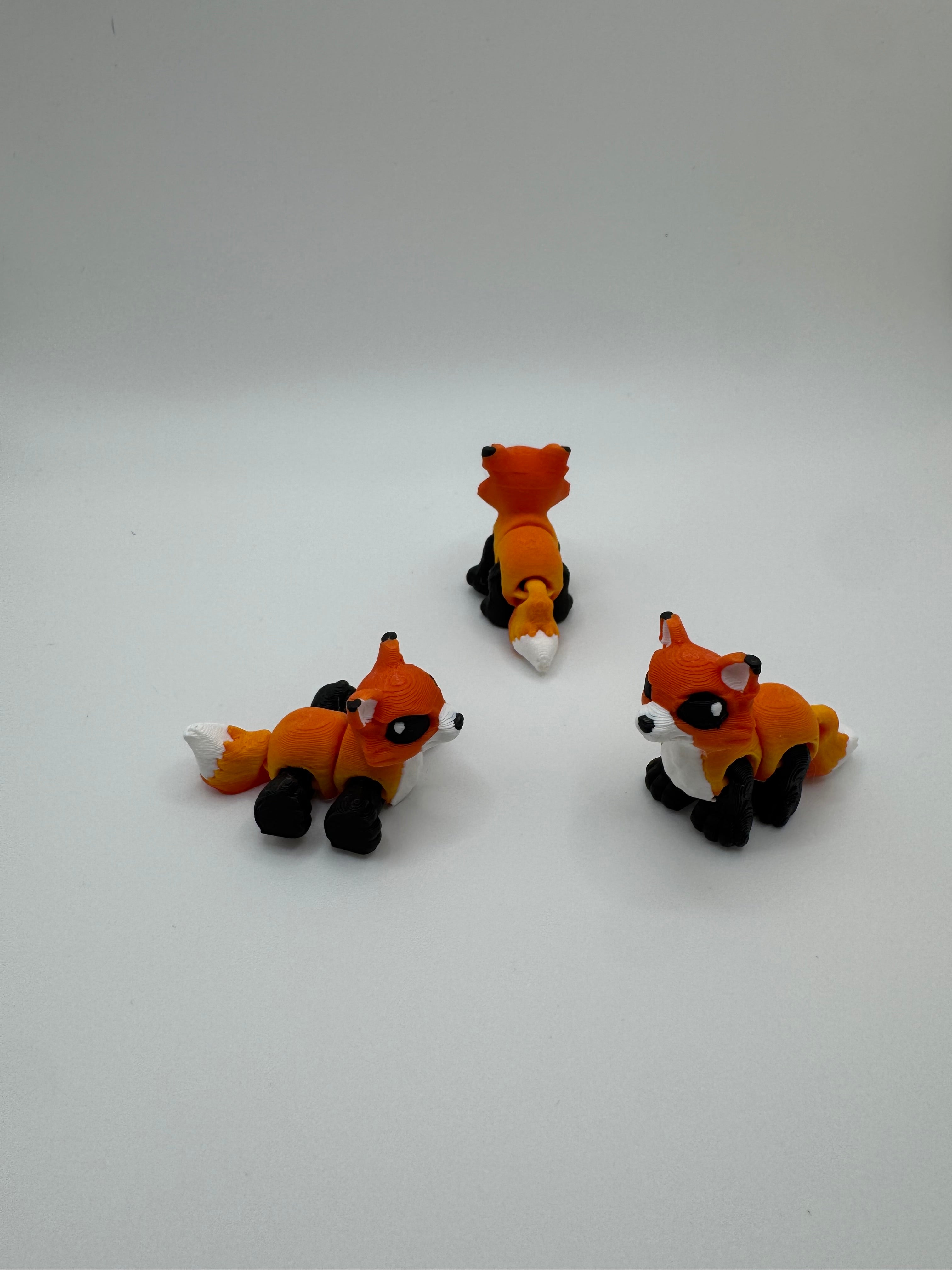 Red Fox - 3D Printed Hatchipal Collectible Mini Animal