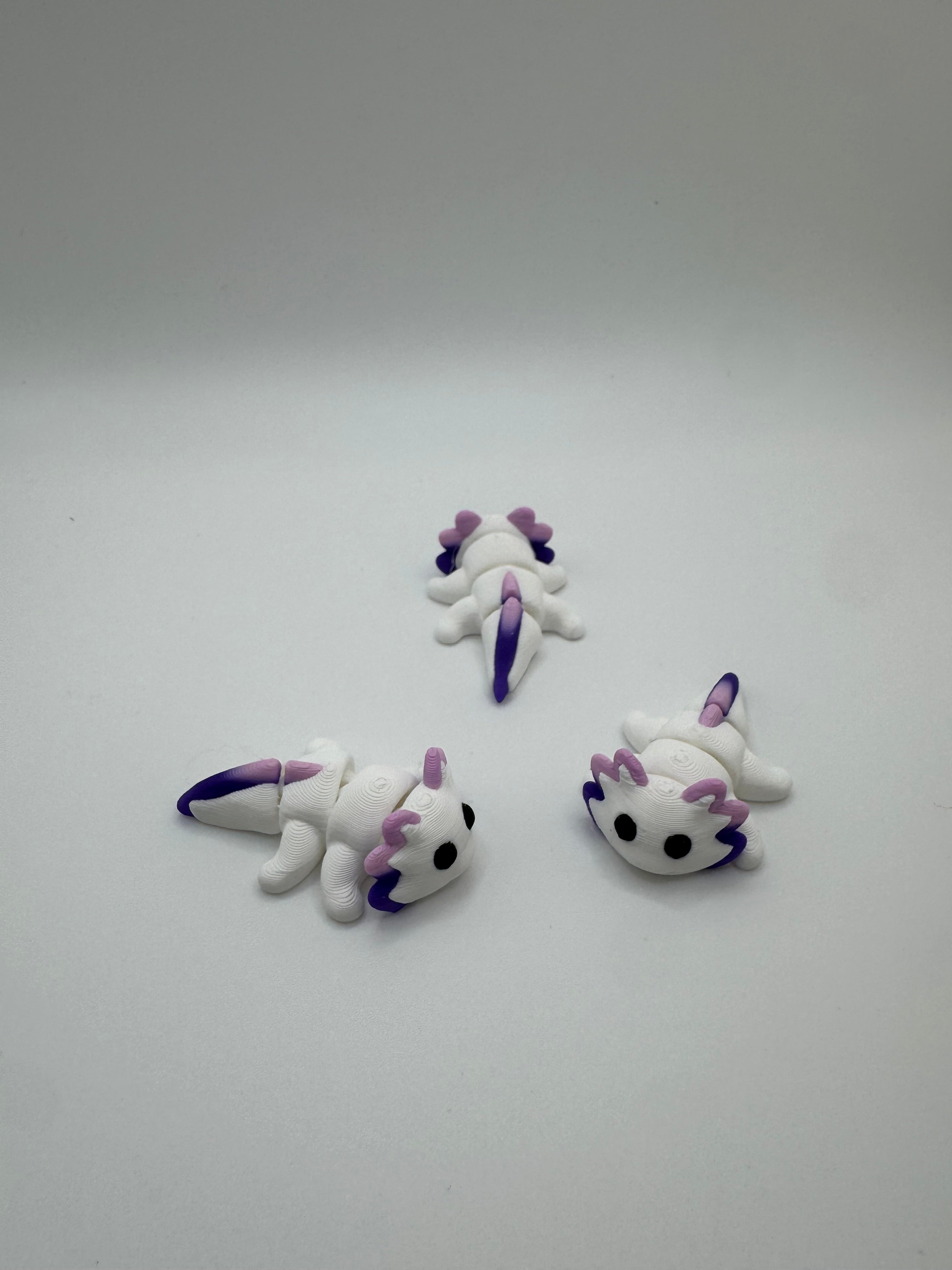 Axolotl - 3D Printed Hatchipal Collectible Mini Animal