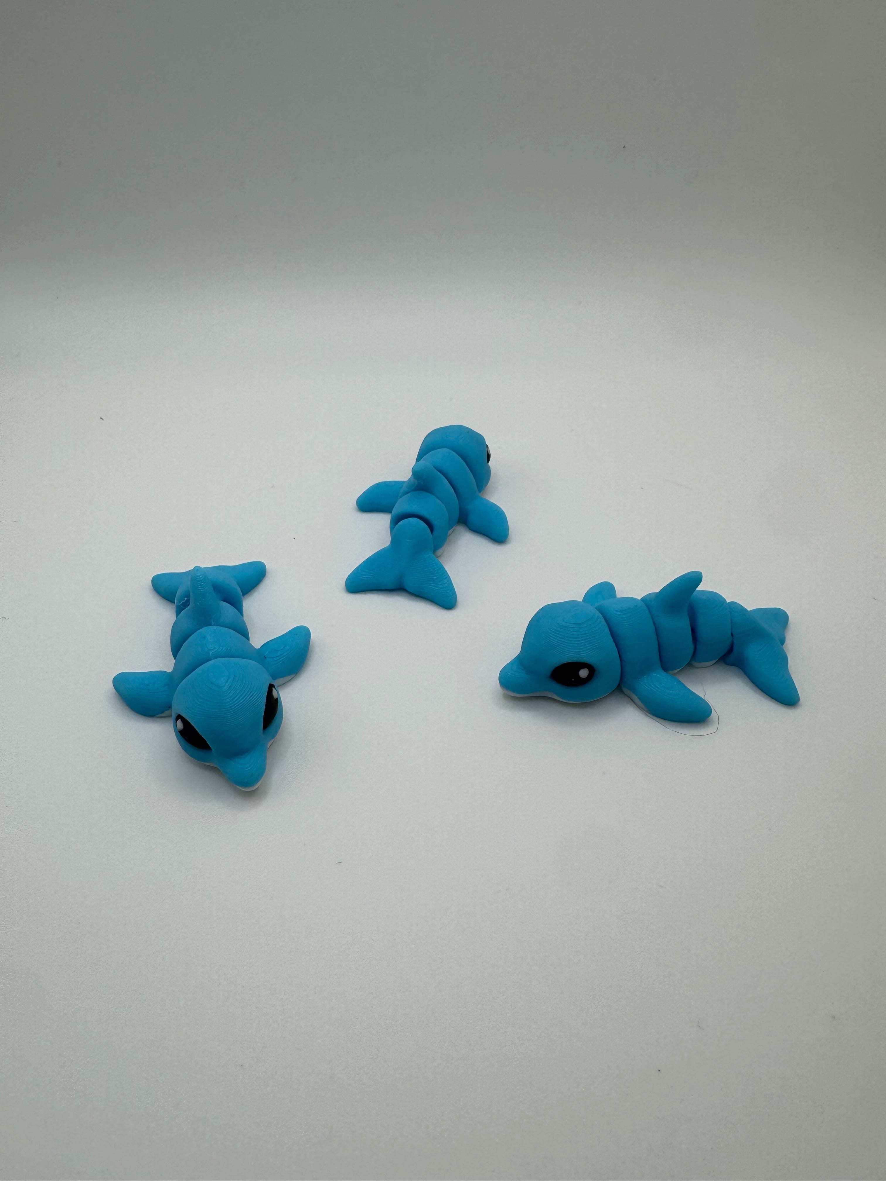Dolphin - 3D Printed Hatchipal Collectible Mini Animal