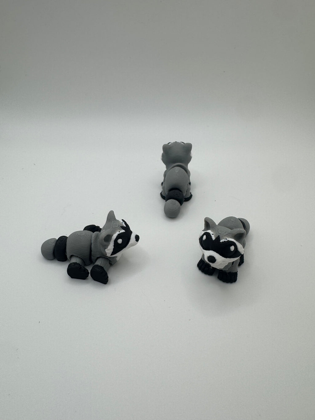 Raccoon - 3D Printed Hatchipal Collectible Mini Animal