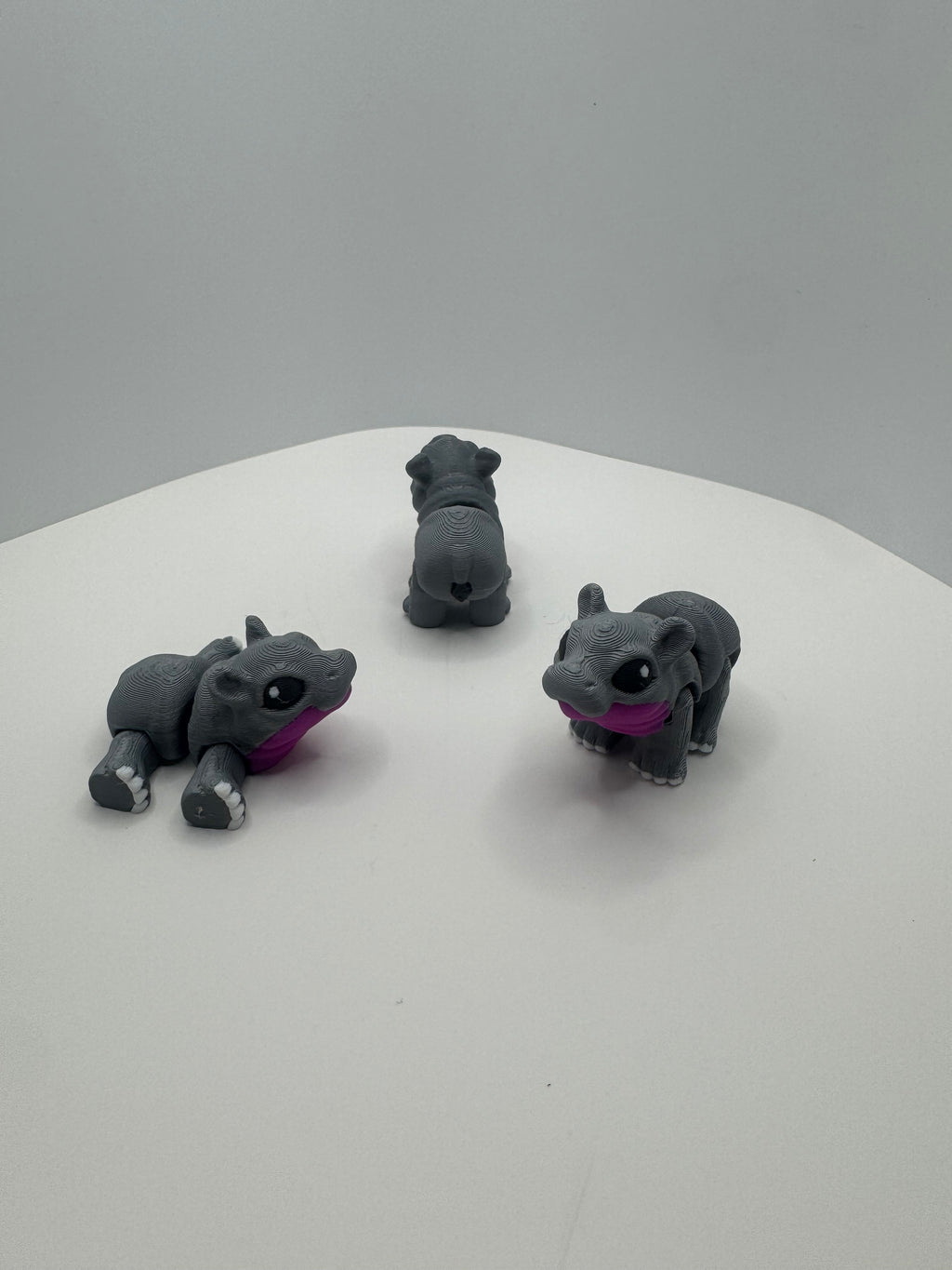 Hippopotamus - 3D Printed Hatchipal Collectible Mini Animal