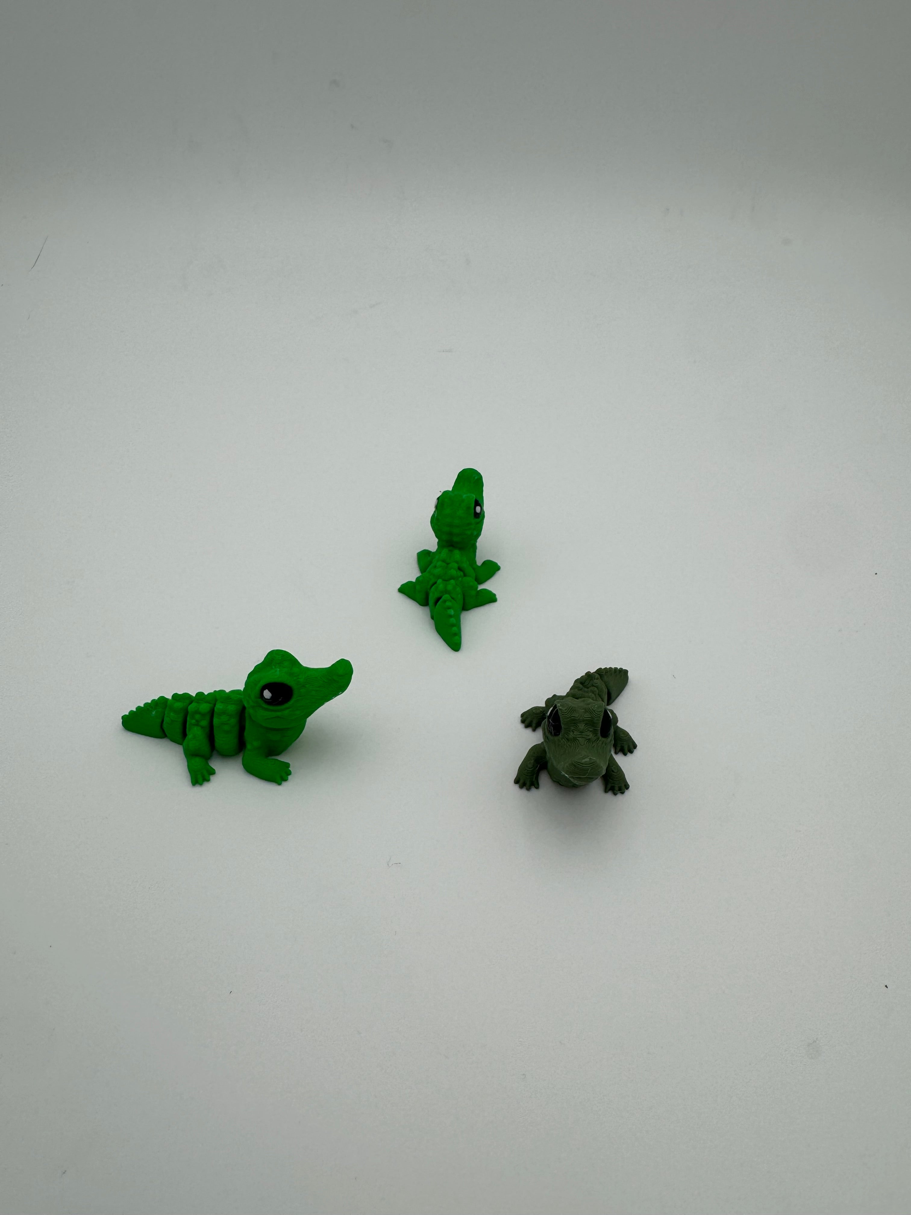 Alligator - 3D Printed Hatchipal Collectible Mini Animal
