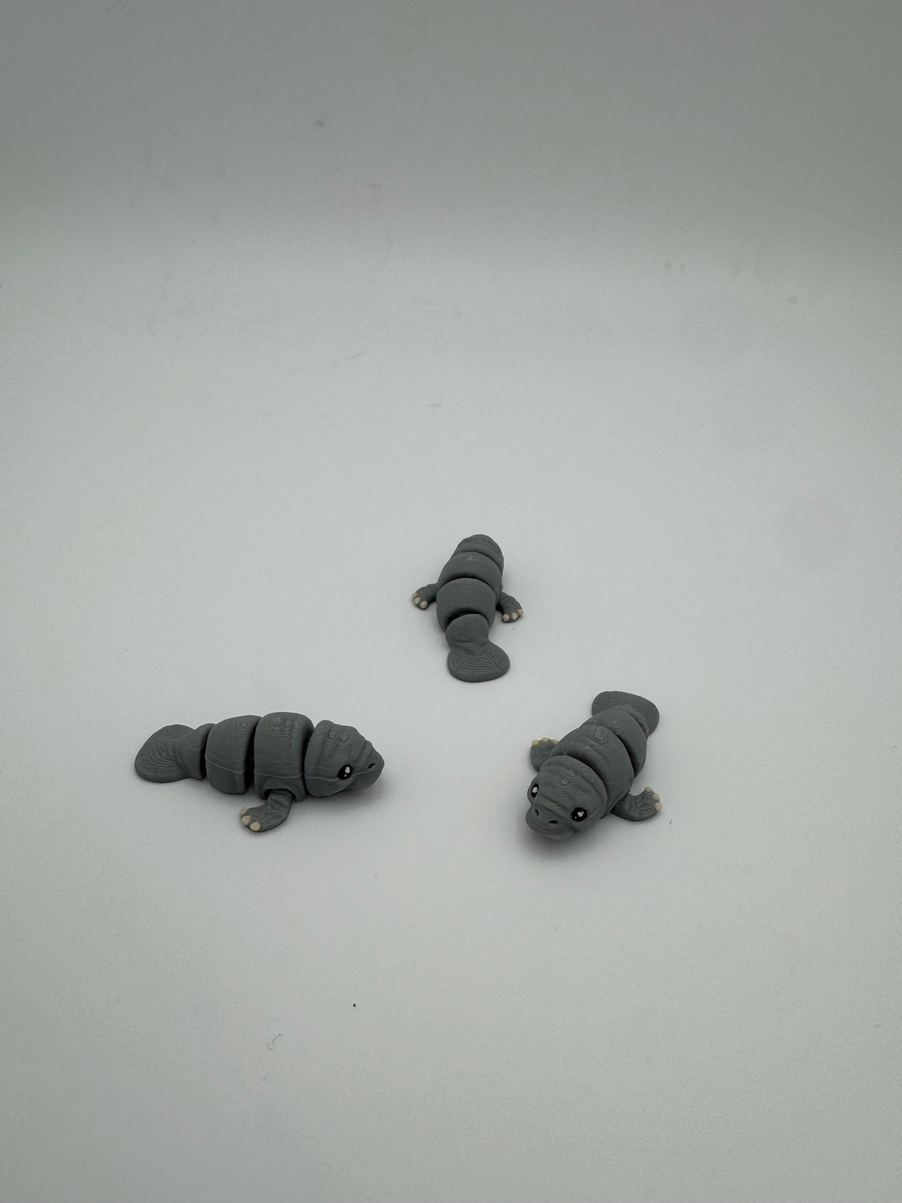 Manatee - 3D Printed Hatchipal Collectible Mini Animal