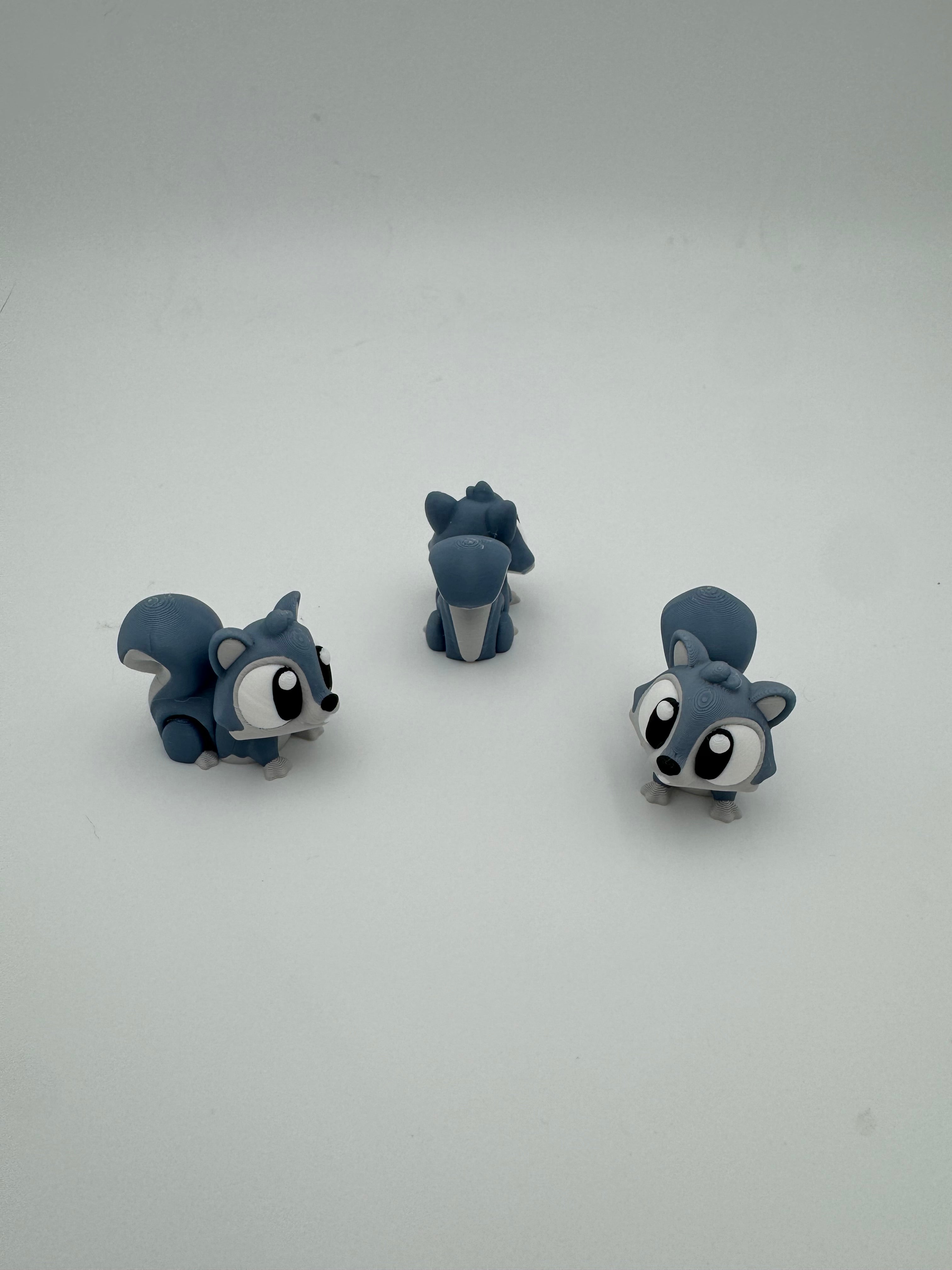 Squirrel - 3D Printed Hatchipal Collectible Mini Animal