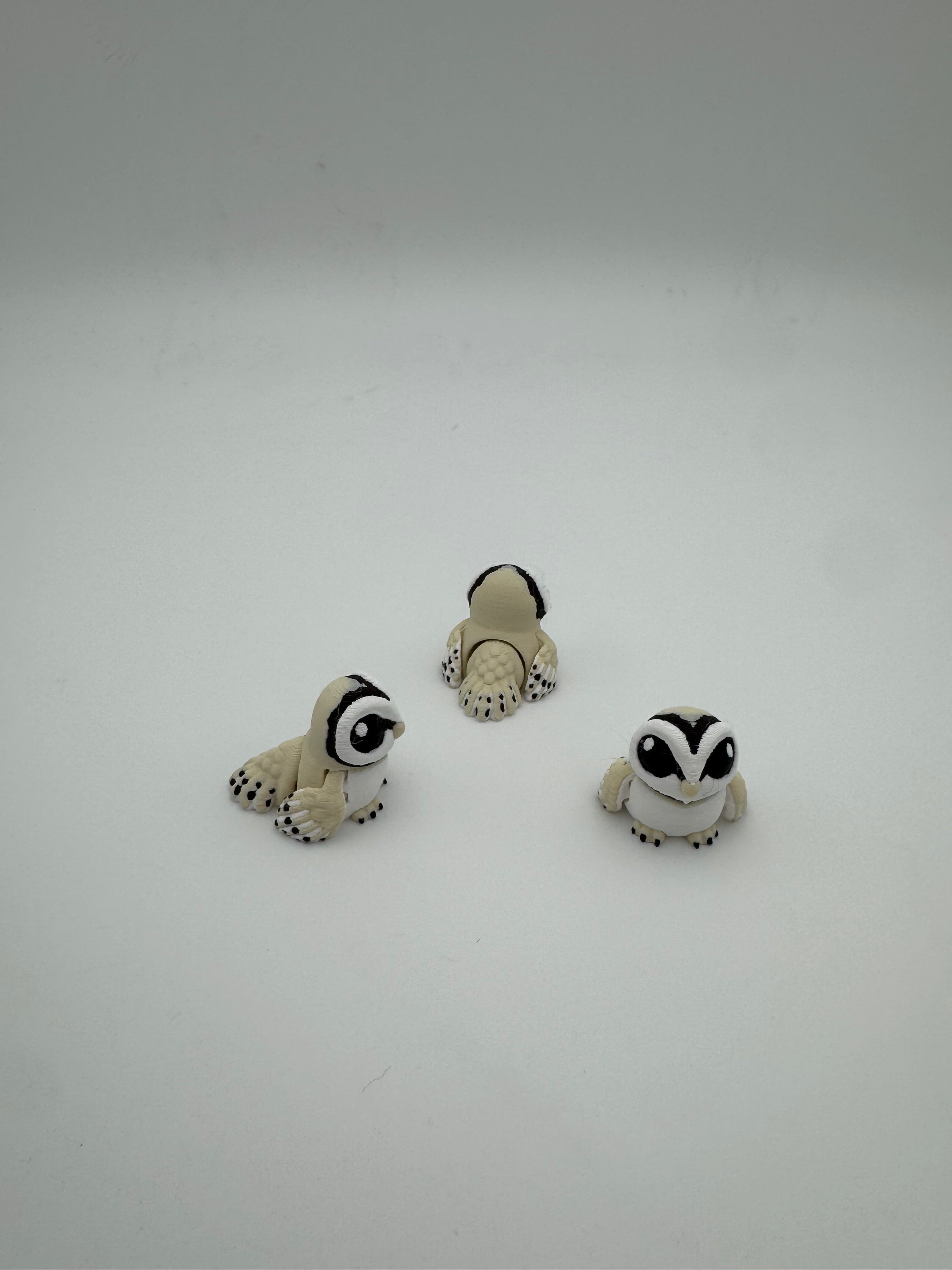 Owl - 3D Printed Hatchipal Collectible Mini Animal