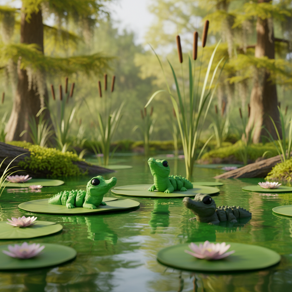 Alligator in Swamp