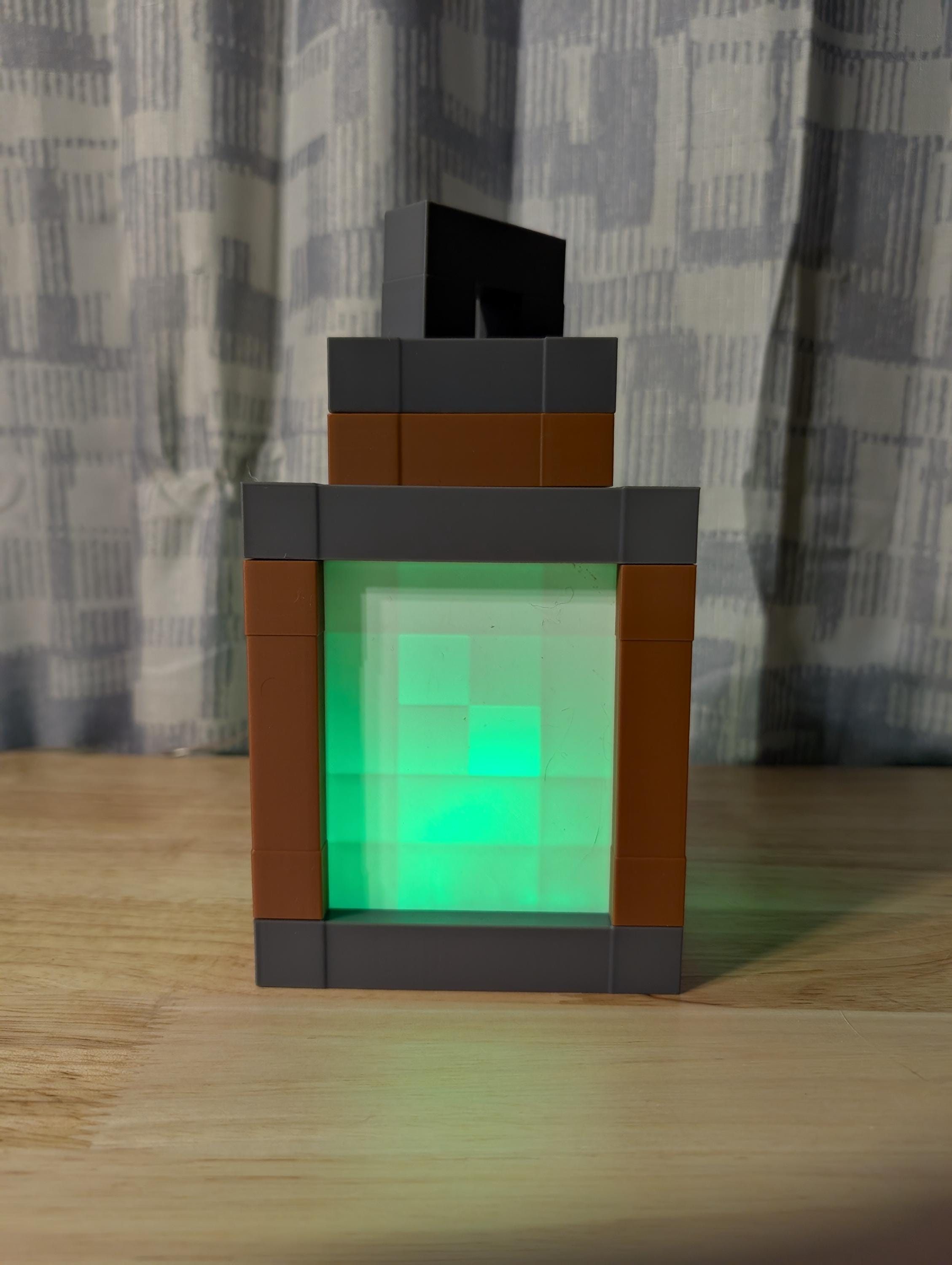 Minecraft Inspired Lantern Night Light | Pixel Block Lamp
