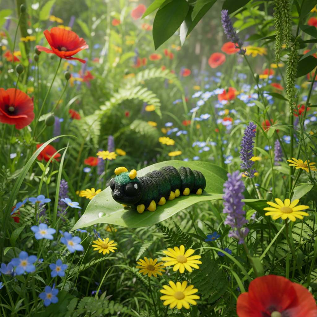 Caterpillar in Garden