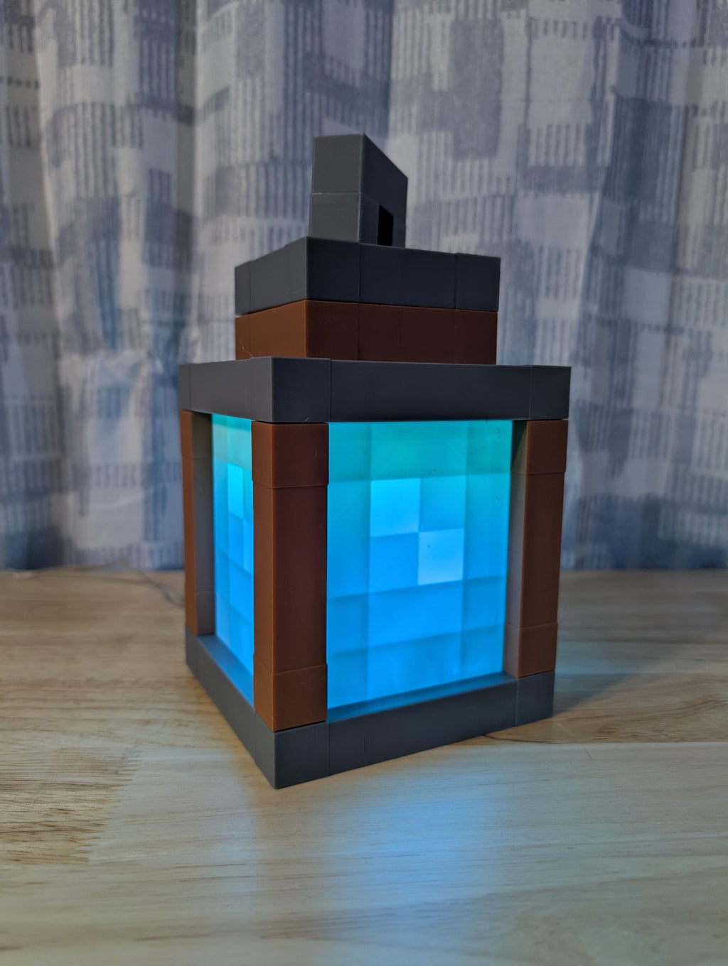 Minecraft Inspired Lantern Night Light | Pixel Block Lamp