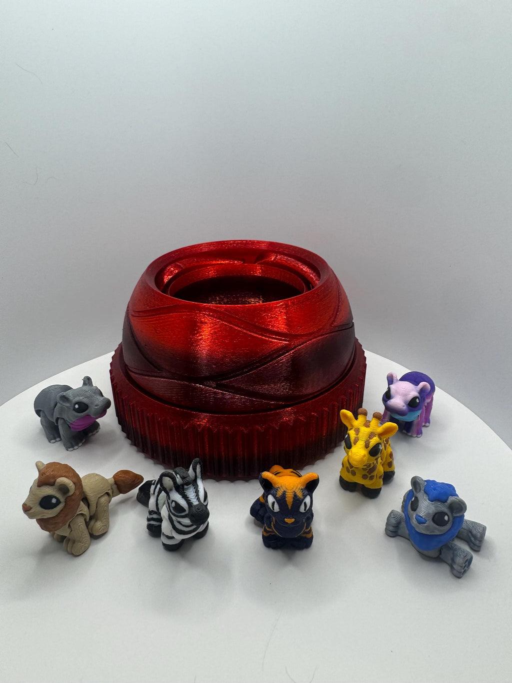 3D Printed Mini Safari Animals | Articulated Fidget & Collectible Set