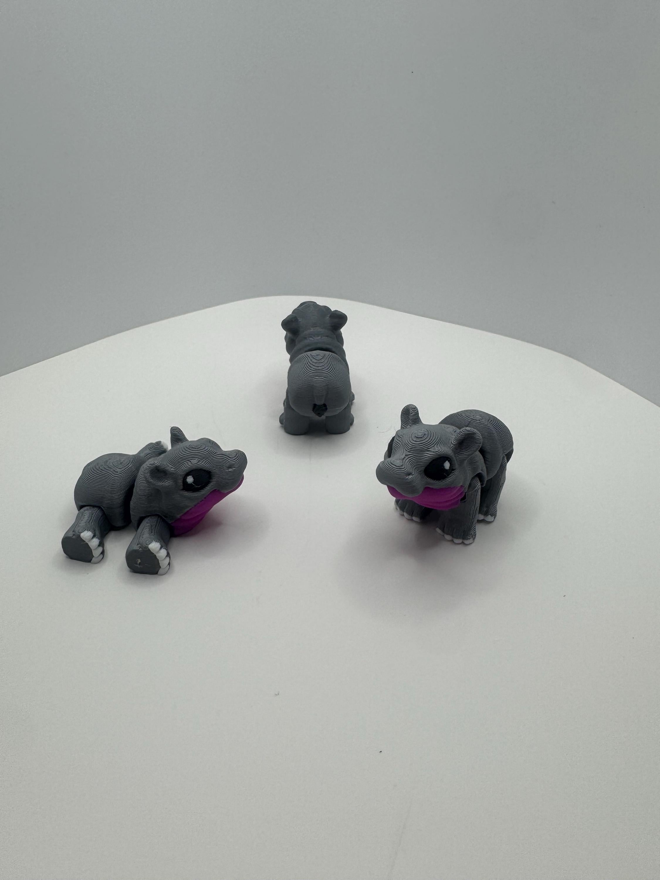 3D Printed Mini Safari Animals | Articulated Fidget & Collectible Set
