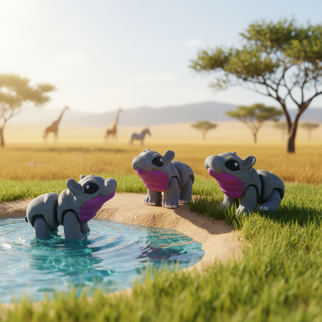 Hippo at Waterhole