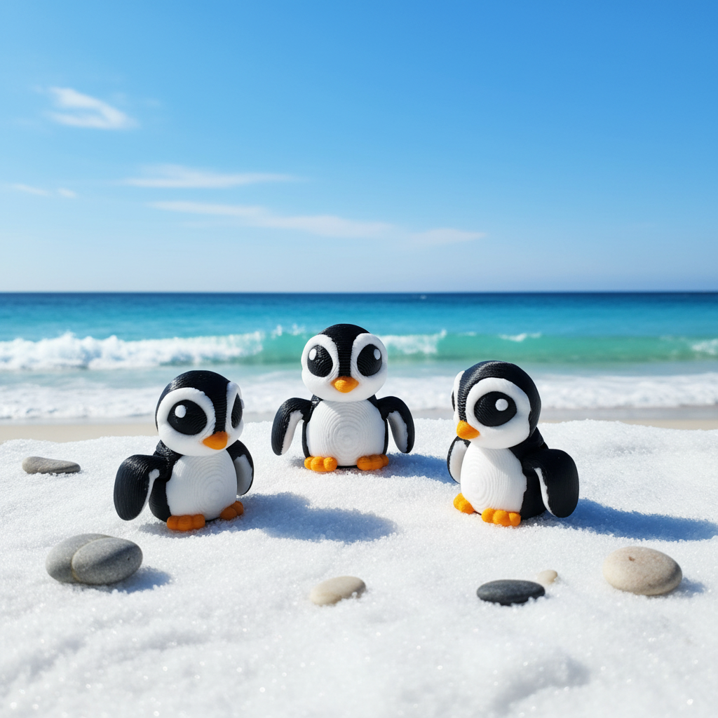Penguin on Beach