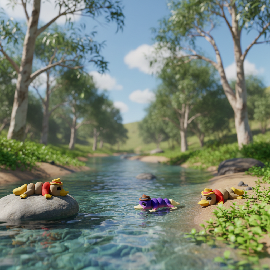 Platypus in River