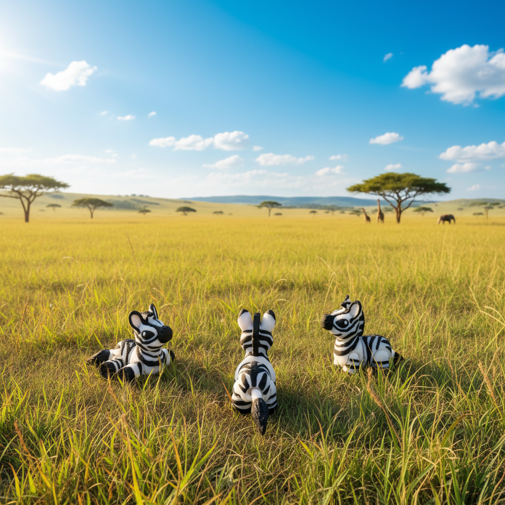 Zebra on Grassland